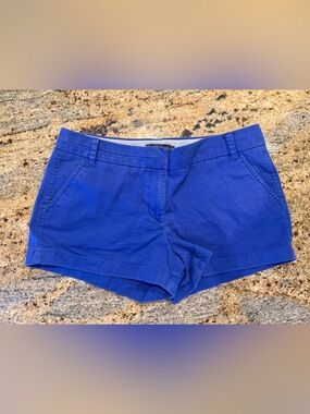 J. Crew Blue Striped Chino Short